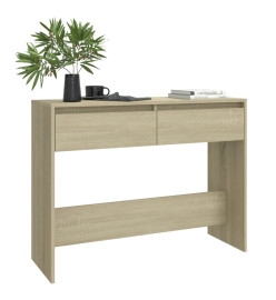 Table console Chêne sonoma 100x35x76,5 cm Aggloméré