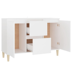 Buffet Blanc 103,5x35x70 cm Aggloméré