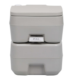 Toilette portable de camping Gris 20+10 L