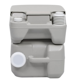 Toilette portable de camping Gris 20+10 L