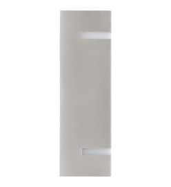 Appliques murales d'extérieur 2 pcs 35 W Argenté Rectangulaire