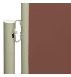 Auvent latéral rétractable de patio 170x300 cm Marron