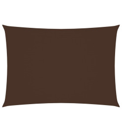 Voile de parasol Tissu Oxford rectangulaire 2x4 m Marron