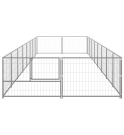 Chenil Argenté 16 m² Acier