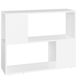 Meuble TV Blanc 80x24x63 cm Aggloméré