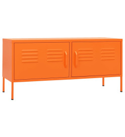 Meuble TV Orange 105x35x50 cm Acier