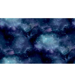 Noordwand Papier peint Good Vibes Galaxy with Stars Noir et violet