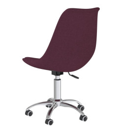 Chaise pivotante de bureau Violet Tissu