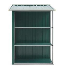 Abri de jardin avec étagère Vert 205x130x183 cm Fer