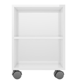 Meuble TV Blanc brillant 120x35x48 cm Bois d'ingénierie