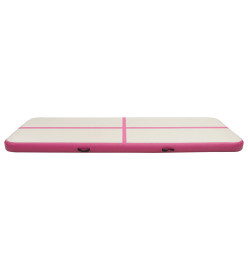 Tapis gonflable de gymnastique avec pompe 400x100x20cm PVC Rose