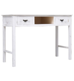 Table console Blanc antique 110 x 45 x 76 cm Bois