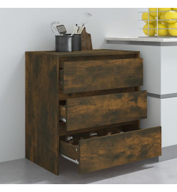 Buffet Chêne fumé 70x41x75 cm Bois d'ingénierie