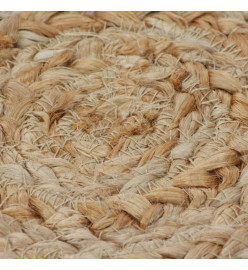 Tapis Design tressé Jute 210 cm Rond