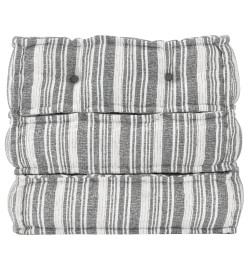 Pouf modulaire Gris rayé Tissu