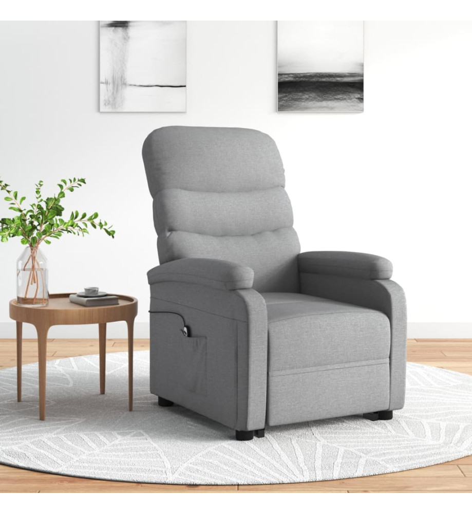 Fauteuil Gris clair Tissu