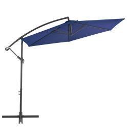 Parasol déporté avec mât en aluminium 300 cm Bleu