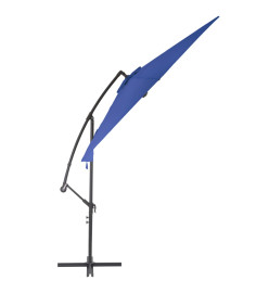 Parasol déporté avec mât en aluminium 300 cm Bleu