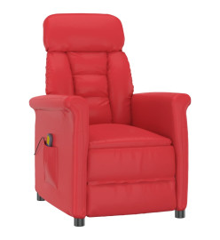 Fauteuil de massage Rouge Similicuir