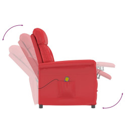 Fauteuil de massage Rouge Similicuir