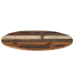 Dessus de table rond 70 cm 15-16 mm Bois de récupération