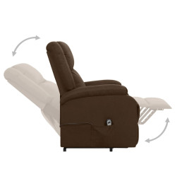 Fauteuil Marron foncé Tissu