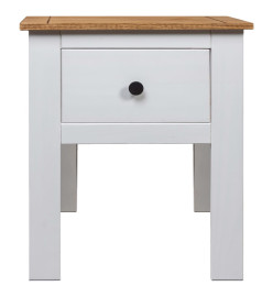 Table de chevet Blanc 46x40x57 cm Pin Gamme Panama