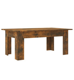 Table basse Chêne fumé 100x60x42 cm Bois d'ingénierie