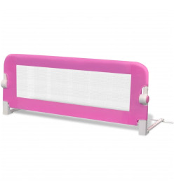 Barrière de lit de sécurité pour tout-petits 2pcs Rose 102x42cm