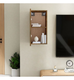 Meuble TV Chêne fumé 30,5x30x60 cm Bois d'ingénierie