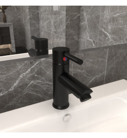 Robinet de lavabo de salle de bain Noir 130x176 mm