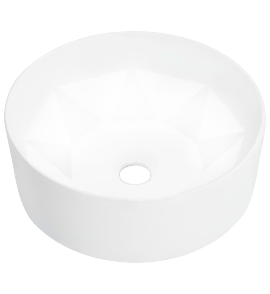 Lavabo 36x14 cm Céramique Blanc