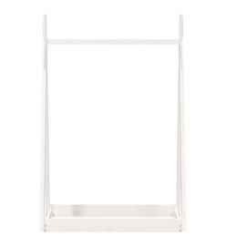 Porte-vêtements Blanc 100x45x150 cm Bois de pin massif