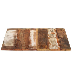 Dessus de table rectangulaire 60x80 cm 15-16 mm Bois récupéré