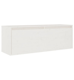 Meubles TV 4 pcs Blanc Bois massif de pin