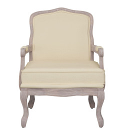 Chaise de canapé beige 64x64x90 cm lin