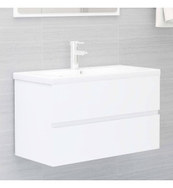 Ensemble de meubles de salle de bain Blanc Aggloméré