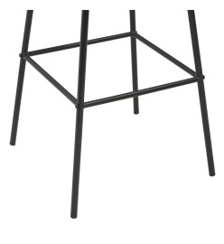 Tabourets de bar lot de 6 noir pinède solide et acier