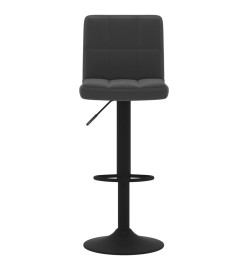 Tabourets de bar lot de 2 noir velours