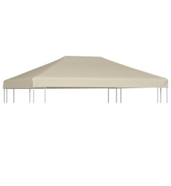 Couverture de dessus de belvédère 310 g / m² 4x3 m Beige