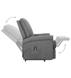 Fauteuil Gris clair Tissu