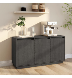 Buffet Gris 111x34x60 cm Bois massif de pin