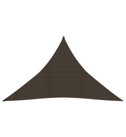 Voile d'ombrage 160 g/m² Marron 3,5x3,5x4,9 m PEHD