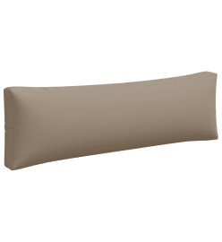 Coussins de palette 3 pcs taupe tissu