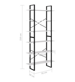 Armoire haute Blanc 100x30x210 cm Aggloméré