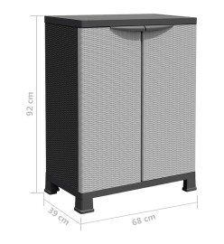 Armoire en plastique 68x39x92 cm Design de rotin