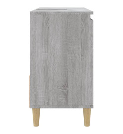 Armoire de bain sonoma gris 65x33x60 cm bois d'ingénierie