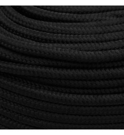 Corde de travail Noir 6 mm 250 m Polyester