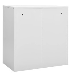 Armoire à casiers Gris clair et rouge 90x45x92,5 cm Acier