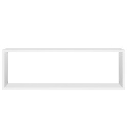 Étagères cube murales 4 pcs Blanc 80x15x26,5 cm Aggloméré